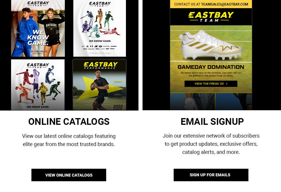 Catalog and Email Sign Up