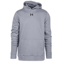 Under Armour Team Hustle Fleece Hoodie - Boys' Grade School - Grey / Grey