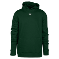 Under Armour Team Hustle Fleece Hoodie - Boys' Grade School - Dark Green / Dark Green