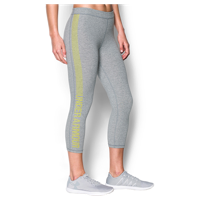 Under Armour Favorite Capri Leggings - Women's - Grey / Yellow