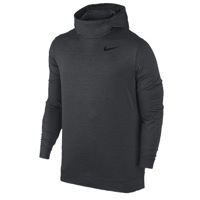 Nike Dri-FIT Training L/S Hooded Top - Men's - All Black / Black