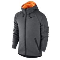 Nike Therma Sphere Max F/Z Hooded Jacket - Men's - Grey / Orange