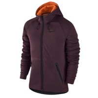 Nike Therma Sphere Max F/Z Hooded Jacket - Men's - Maroon / Orange