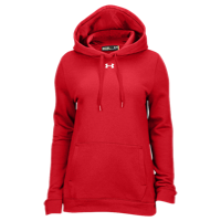 Under Armour Team Hustle Fleece Hoodie - Women's - Red / Red