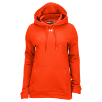 Under Armour Team Hustle Fleece Hoodie - Women's - Orange / Orange