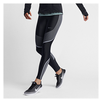 Nike Dri-FIT Hyper Power Flash Speed Tights - Women's - Black / Silver