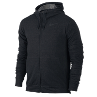 Nike DF Training Fleece Full-Zip Hoodie - Men's - All Black / Black