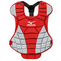 Mizuno Samurai Fastpitch Chest Protector - Women's - Red / Grey