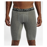 Nike Pro Cool Compression 9" Shorts - Men's - Grey / Black