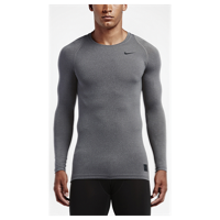 Nike Pro Cool Compression L/S Top - Men's - Grey / Grey