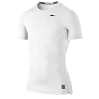 Nike Pro Cool Compression S/S Top - Men's - All White / White