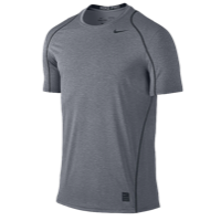 Nike Pro Cool Fitted S/S Top - Men's - Grey / Grey