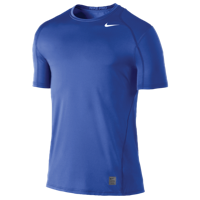 Nike Pro Cool Fitted S/S Top - Men's - Blue / Blue