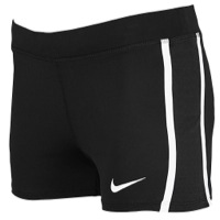 Nike Team Tempo Boy Shorts - Women's - Black / White