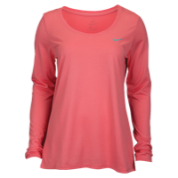 Nike L/S Legend Scoop T-Shirt 2.0 - Women's - Pink / Pink