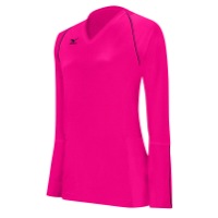 Mizuno Team Classic L/S Kailua Jersey - Women's - Pink / Pink