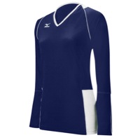 Mizuno Team Classic L/S Kailua Jersey - Women's - Navy / White