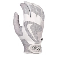 Nike MVP Pro Batting Gloves - Men's - White / Grey