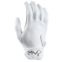 Nike MVP Edge Batting Gloves - Youth - All White / White