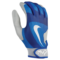 Nike MVP Edge Batting Gloves - Youth - Light Blue / Blue