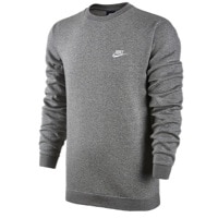 Nike Club Fleece Crew - Men's - Grey / Grey