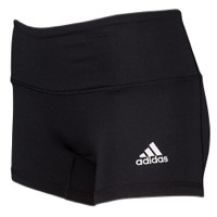 adidas Team Climalite Techfit 4" Shorts - Women's - All Black / Black