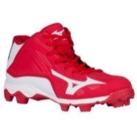 Mizuno 9-Spike Advanced Franchise 8 Mid - Boys' Grade School - Red / White