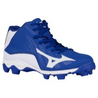 Mizuno 9-Spike Advanced Franchise 8 Mid - Boys' Grade School - Blue / White