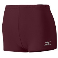 Mizuno Team Core Low Rider Shorts - Women's - Maroon / Maroon