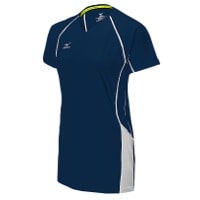 Mizuno Team Elite Newport Short Sleeve Jersey - Women's - Navy / White