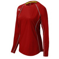 Mizuno Team Core Balboa Longsleeve Jersey - Women's - Red / Grey