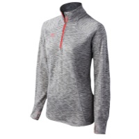 Mizuno Team Elite 9 Half Zip - Women's - Grey / Orange