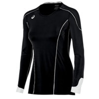 ASICS Team Domain II Long Sleeve Jersey - Women's - Black / White