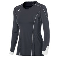 ASICS� Team Domain II Long Sleeve Jersey - Women's - Grey / White