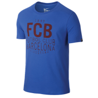 Nike FC Barcelona Squad T-Shirt - Men's - Barcelona - Blue / Maroon