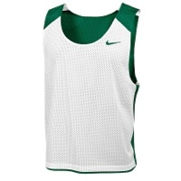 Nike Team Reversible Mesh Tank - Men's - Dark Green / White