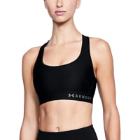 Under Armour Armour Mid Crossback Bra - Women's - Black / Grey