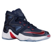 Nike LeBron XIII - Boys' Grade School - Navy / Red