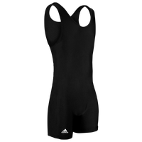 adidas aS101s Solid Wrestling Singlet - Men's - All Black / Black