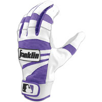 Franklin Shok-Sorb II Pro Batting Gloves - Men's - Purple / White