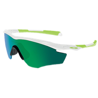 Oakley M2 Frame XL Sunglasses - White / Light Green