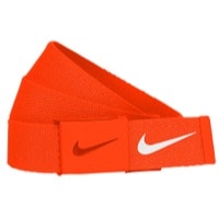 Nike Tech Essentials Single Web Golf Belt - Men's - Orange / White