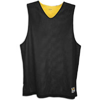 Eastbay Basic Reversible Mesh Tank - Men's - Black / Yellow