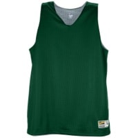 Eastbay Basic Reversible Mesh Tank - Women's - Dark Green / Silver