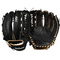 Wilson A2K D33 Closed Pro Laced Web FLDR GL - Men's - Black / Tan