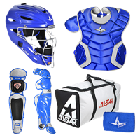 All Star System 7 Intermediate Catcher's Kit - Youth - Blue / White