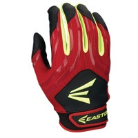 Easton HF3 Hyperskin Fastpitch Batting Gloves - Youth - Red / Black