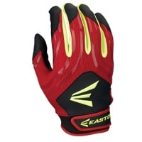 Easton HF3 Hyperskin Fastpitch Batting Gloves - Youth - Black / Red