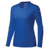 ASICS� Ready-Set Long Sleeve T-Shirt - Women's - Blue / Blue