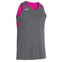 Under Armour Team Clutch Reversible Jersey - Men's - Grey / Pink